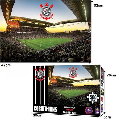 Imagem de Quebra Cabeça Arena Corinthians Estadio Timão Futebol 500 Pç