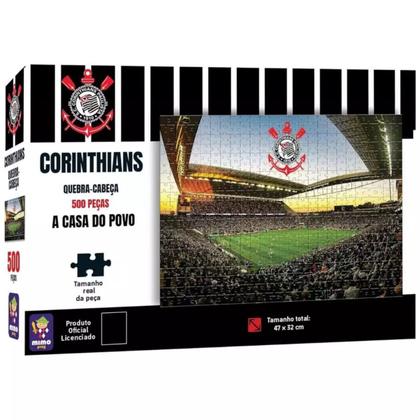 Imagem de Quebra Cabeça Arena Corinthians Estadio Timão Futebol 500 Pç