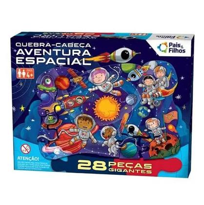 Imagem de Quebra Cabeça Aventura Espacial Pais e Filhos