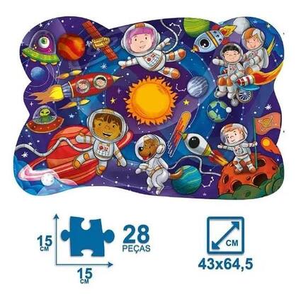 Imagem de Quebra Cabeça Aventura Espacial Pais e Filhos