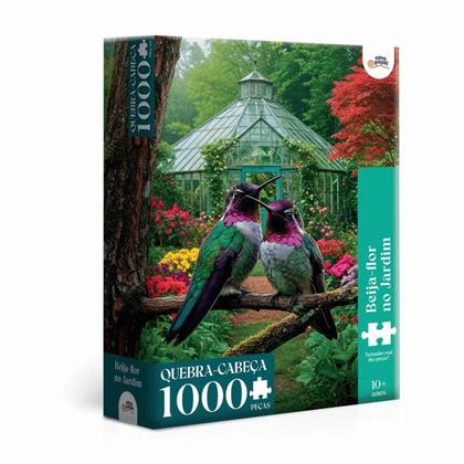 Imagem de Quebra Cabeça Beija Flores No Jardim 1000 Peças Toyster