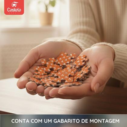 Imagem de Quebra Cabeça Borboletas e Flores 1000 Peças Puzzle Premium Textura Sedosa - Castela