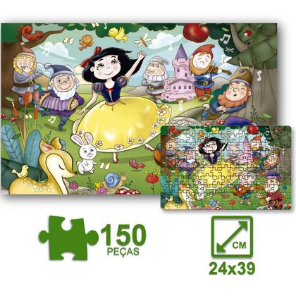 Imagem de Quebra Cabeça Branca De Neve 150 Peças Infantil Princesas