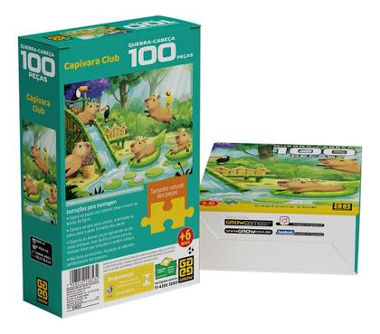 Imagem de Quebra-cabeça Capivara Grow 04853