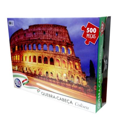 Imagem de Quebra-Cabeça Cartonado Coliseu 500 Peças Pais e Filhos