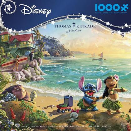 Imagem de Quebra-Cabeça Ceaco Disney Lilo & Stitch - Thomas Kinkade - 1000 Peças