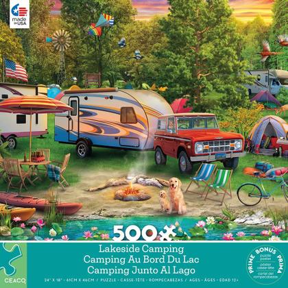 Imagem de Quebra-cabeça Ceaco Lakeside Camping 500 peças