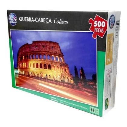 Imagem de Quebra-Cabeça Coliseu De Noite Puzzle De 500 Peças Para Crianças +7 Anos