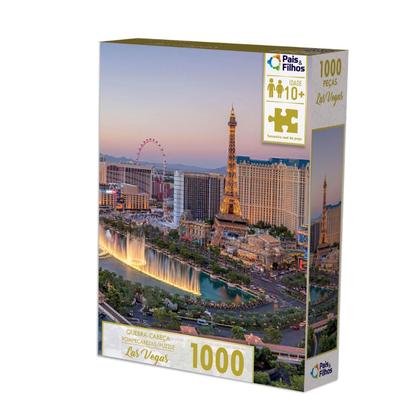 Imagem de Quebra cabeça com 1000 peças las vegas puzzle pais & filhos