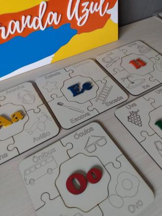 Imagem de Quebra-Cabeça Com As Vogais