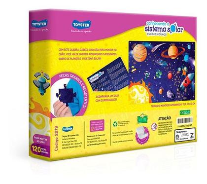 Imagem de Quebra-Cabeça Conhecendo o Sistema Solar 120 Peças - Toyster