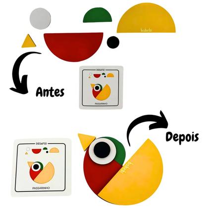 Imagem de Quebra cabeça Criativo Infantil Coordenação Motora Critividadeogo com 12 Desafios Babebi