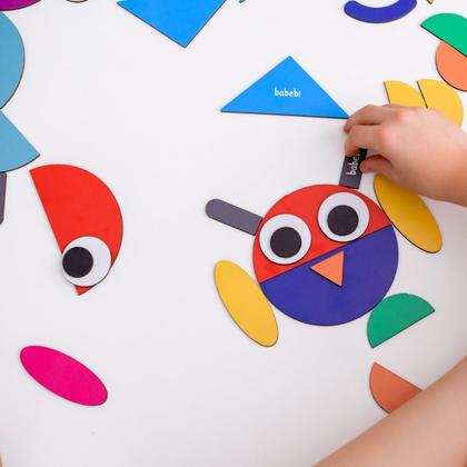 Imagem de Quebra cabeça Criativo Infantil Coordenação Motora Critividadeogo com 12 Desafios Babebi