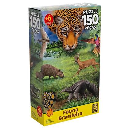 Imagem de Quebra Cabeça de 150 Peças da Fauna Brasileira GROW 03568