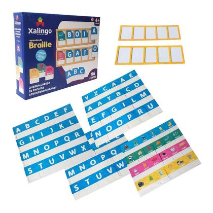 Imagem de Quebra Cabeça De Encaixe Aprendendo Braille Xalingo