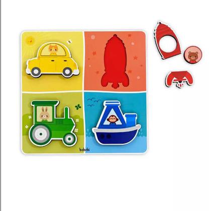 Quebra Cabeça De Encaixe - Transportes - 6042 - Babebi - Kits e Gifts Imagem de Quebra Cabeça De Encaixe - Transportes - 6042 - Babebi