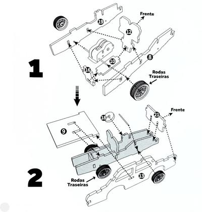 Imagem de Quebra Cabeça de Madeira 3D Mini Veículo Táxi - Dm Toys