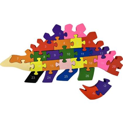 Imagem de QUEBRA-CABEÇA de Madeira Dinossauro 26 Peças - TOY MIX