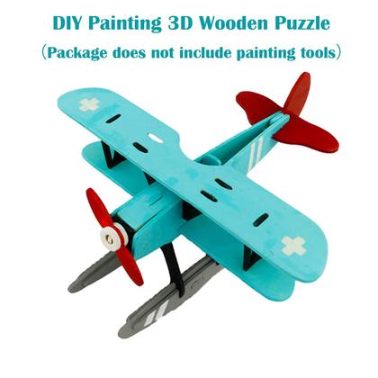 Imagem de Quebra-cabeça de madeira Georgie Porgy 3D para crianças, modelo DIY, pacote com 3