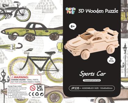 Imagem de Quebra-cabeça de madeira Georgie Porgy 3D para crianças, modelo DIY, pacote com 3