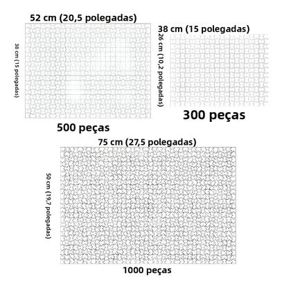 Imagem de Quebra-cabeça De Madeira Loja De Frutas 1000/500/300 Peças Quarto Sala De Jogos Sala De Estar