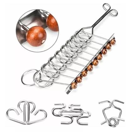 Imagem de Quebra Cabeça De Metal Enigma 20 Modelos Puzzle and Perplex