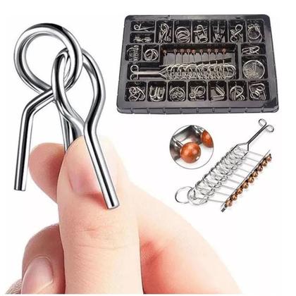 Imagem de Quebra Cabeça De Metal Enigma 20 Modelos Puzzle and Perplex