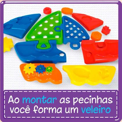 Imagem de Quebra-Cabeça Didático - 16 peças - Play Time Veleiro - Cotiplás