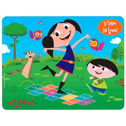 Imagem de Quebra Cabeça Didático O Show Da Luna 2x30 Peças De Madeira Nig Brinquedos
