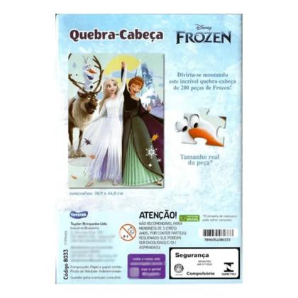 Imagem de Quebra Cabeça Disney Frozen 200 Peças Toyster