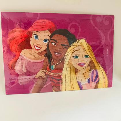 Imagem de Quebra Cabeca Disney Princesa 63 Pecas