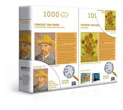 Imagem de Quebra-Cabeça Duplo Vincent Van Gogh - 1000 Peças - Toyster