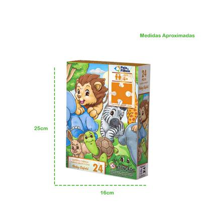 Imagem de Quebra-Cabeça Educativo Baby Safari 24 Peças Perfeito para Crianças