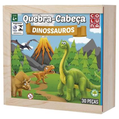 Imagem de Quebra Cabeça Em Madeira Dinossauro 30 Peças 790697 Coluna