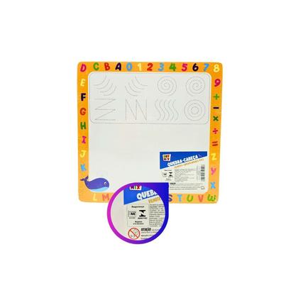 Imagem de Quebra Cabeca Filhotes e Quadro Branco MDF Selva Floresta Toymix Brinquedo Recreativo Educativo