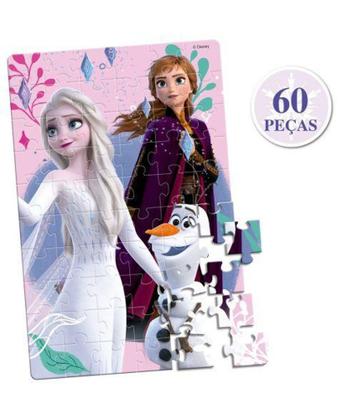 Imagem de Quebra Cabeça Frozen 60 Peças Toyster
