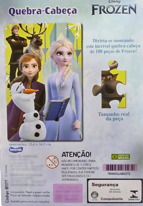Imagem de Quebra-Cabeça Frozen Disney 100 Peças