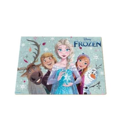 Imagem de Quebra-cabeça Frozen Disney Em Madeira Quebra Cabeça 100 Pçs