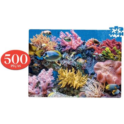 Imagem de Quebra Cabeça Fundo Do Mar 500 Peças 8085 - Toyster