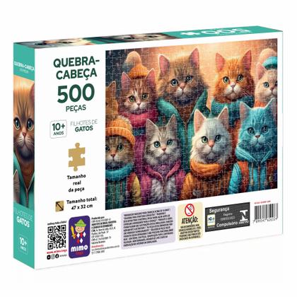 Imagem de Quebra cabeça Gatos- 500 peças