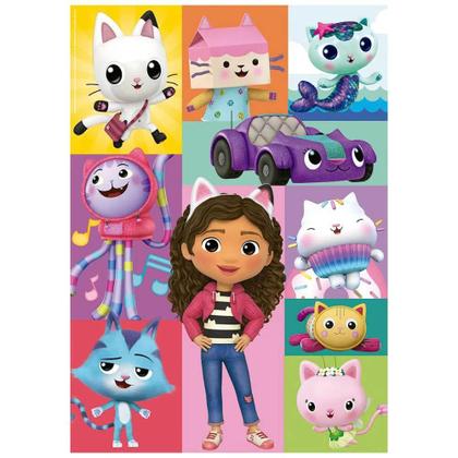 Imagem de Quebra cabeca gigante gabbys dollhouse 48 pecas grow