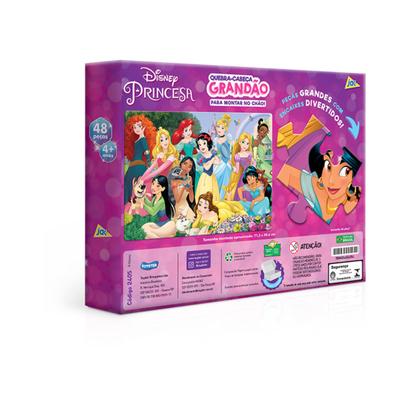Imagem de Quebra-cabeça grandão 48 peças disney princesas - toyster 2405