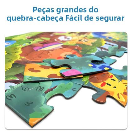 Imagem de Quebra-Cabeça Grande De 36 Peças Para Crianças De 3 a 6 Anos, Brinquedo Educativo Para Presentes