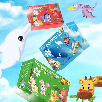 Imagem de Quebra-Cabeça Grande De 36 Peças Para Crianças De 3 a 6 Anos, Brinquedo Educativo Para Presentes