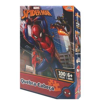 Imagem de Quebra Cabeça Homem Aranha 100 Peças Toyster 8013