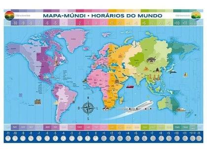 Imagem de Quebra-Cabeça Horários do Mundo 200 Peças Grow