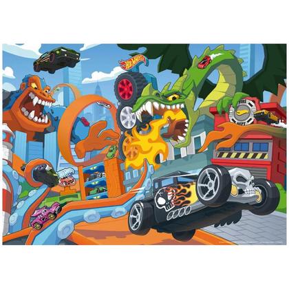 Imagem de Quebra cabeca hot wheels gigante 48 pecas grow