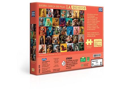 Imagem de Quebra-cabeça IA Dogverso 500 Peças - Toyster