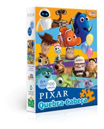 Imagem de Quebra Cabeça Infantil 100 Peças Disney Pixar Toyster 8052
