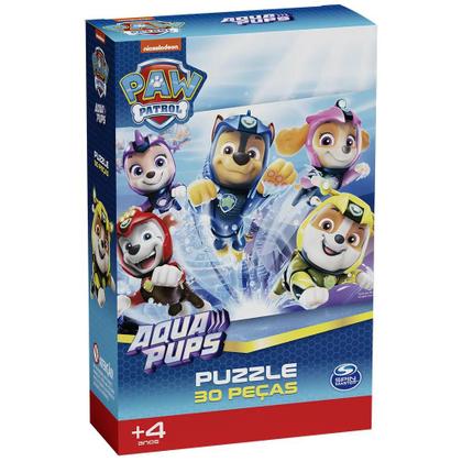 Imagem de Quebra-Cabeça Infantil 30 Peças Patrulha Canina Aqua Pups Grow 03351